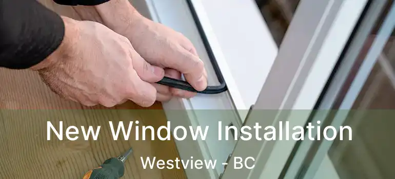  New Window Installation Westview - BC
