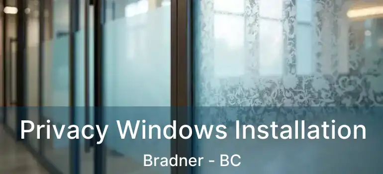 Privacy Windows Installation Bradner - BC