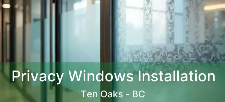  Privacy Windows Installation Ten Oaks - BC