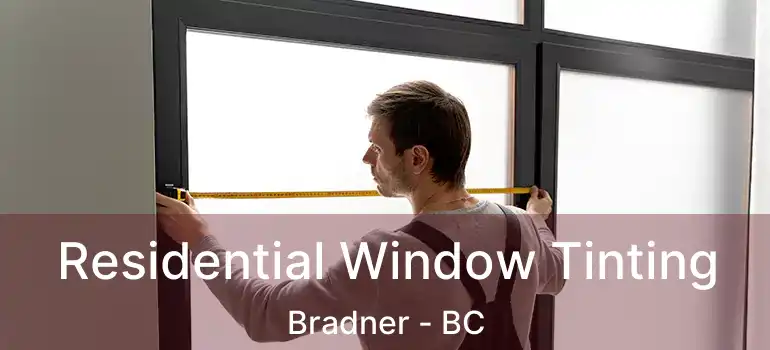  Residential Window Tinting Bradner - BC