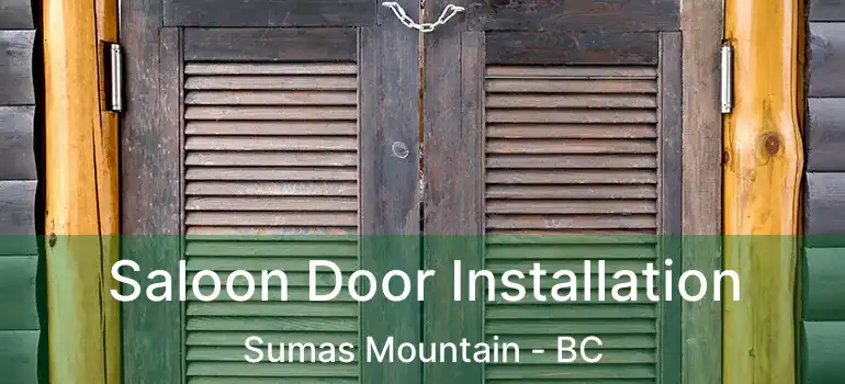  Saloon Door Installation Sumas Mountain - BC