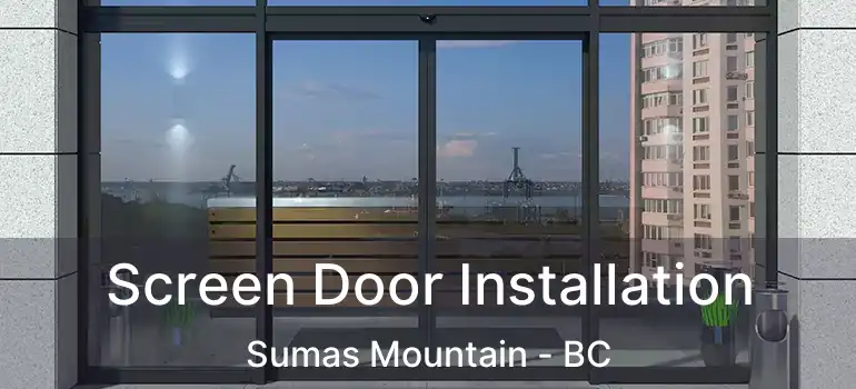  Screen Door Installation Sumas Mountain - BC