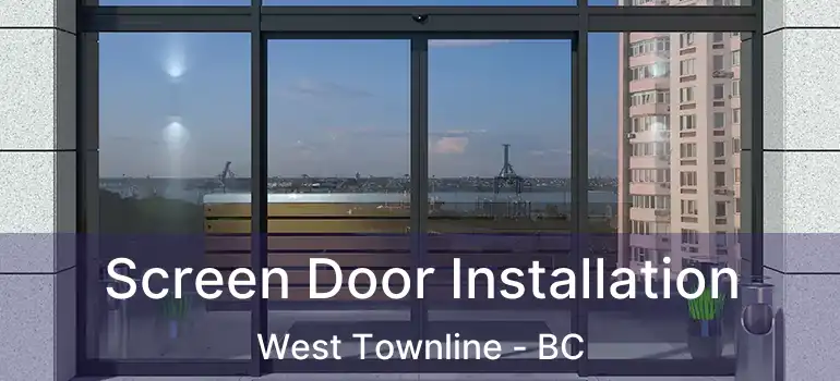  Screen Door Installation West Townline - BC