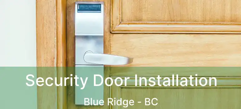  Security Door Installation Blue Ridge - BC