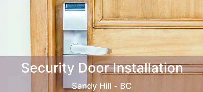  Security Door Installation Sandy Hill - BC
