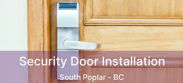  Security Door Installation South Poplar - BC