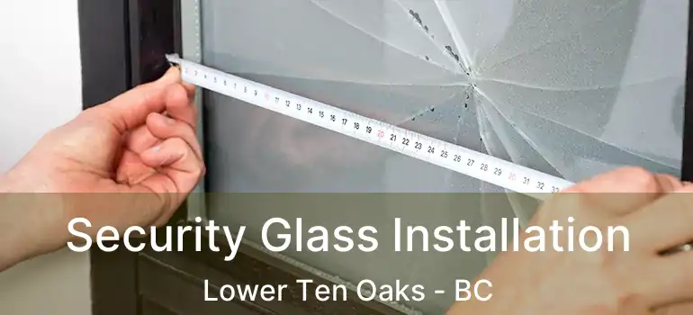  Security Glass Installation Lower Ten Oaks - BC