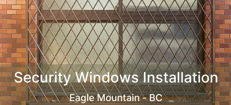  Security Windows Installation Eagle Mountain - BC