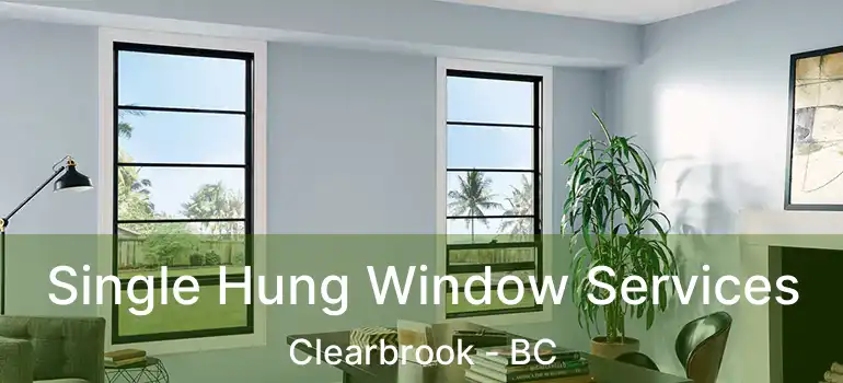  Single Hung Window Services Clearbrook - BC