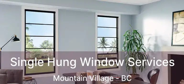  Single Hung Window Services Mountain Village - BC