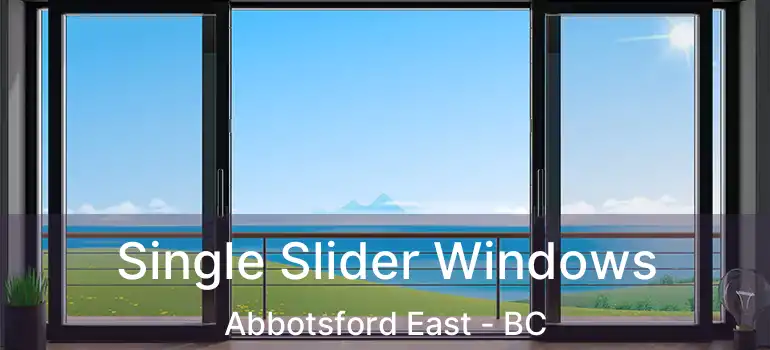  Single Slider Windows Abbotsford East - BC