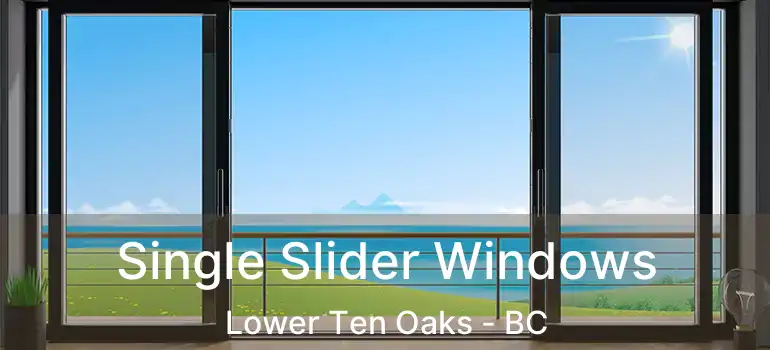  Single Slider Windows Lower Ten Oaks - BC
