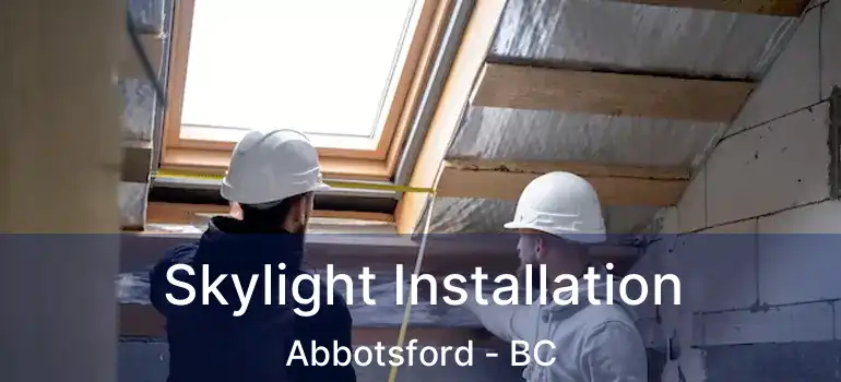  Skylight Installation Abbotsford - BC