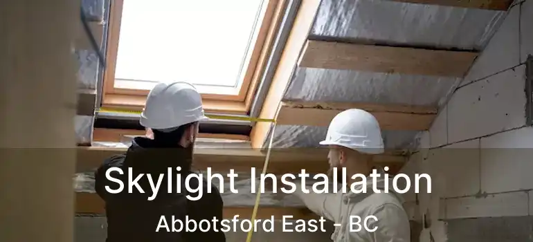  Skylight Installation Abbotsford East - BC