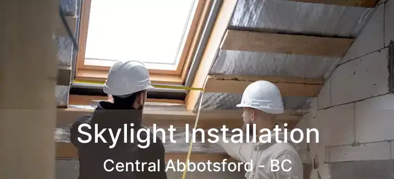  Skylight Installation Central Abbotsford - BC