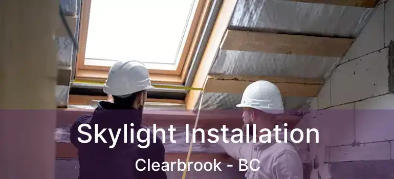  Skylight Installation Clearbrook - BC