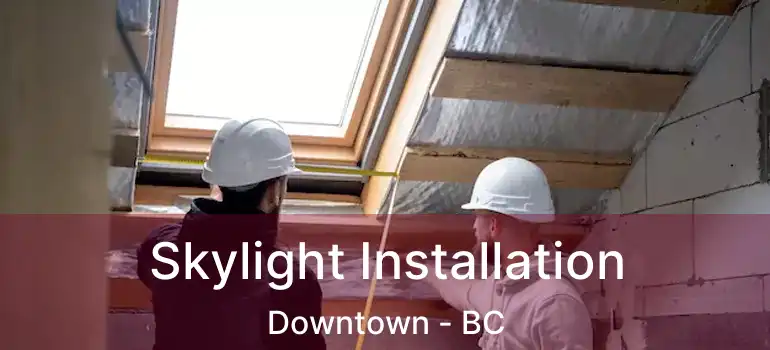  Skylight Installation Downtown - BC