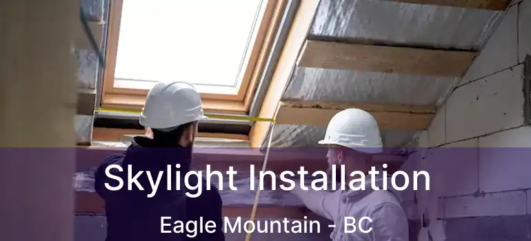  Skylight Installation Eagle Mountain - BC