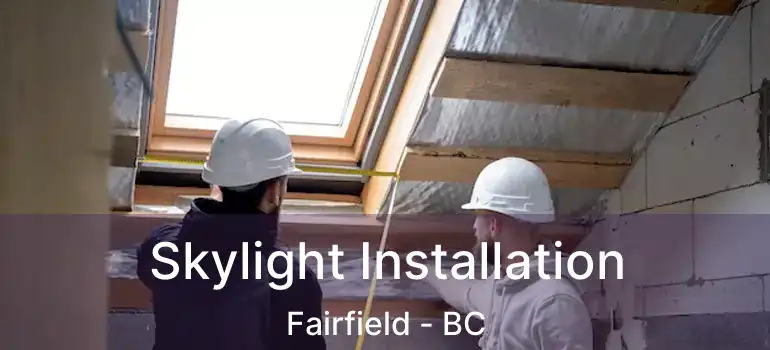  Skylight Installation Fairfield - BC