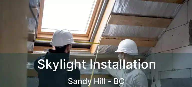  Skylight Installation Sandy Hill - BC