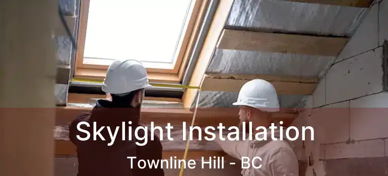  Skylight Installation Townline Hill - BC