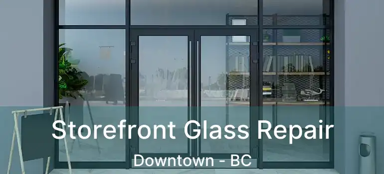  Storefront Glass Repair Downtown - BC