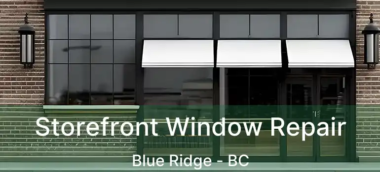  Storefront Window Repair Blue Ridge - BC