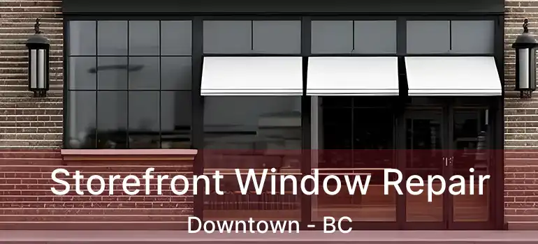  Storefront Window Repair Downtown - BC