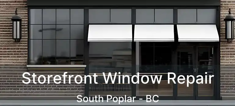  Storefront Window Repair South Poplar - BC