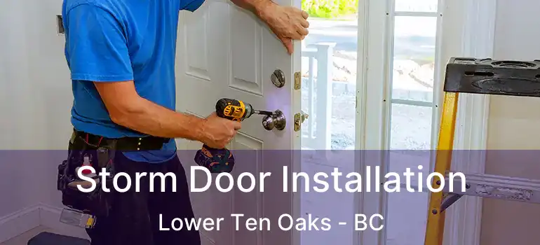  Storm Door Installation Lower Ten Oaks - BC