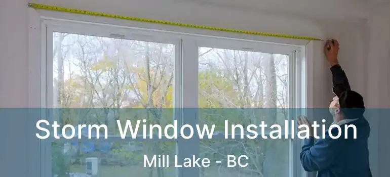  Storm Window Installation Mill Lake - BC
