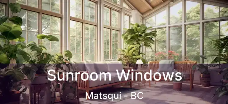  Sunroom Windows Matsqui - BC