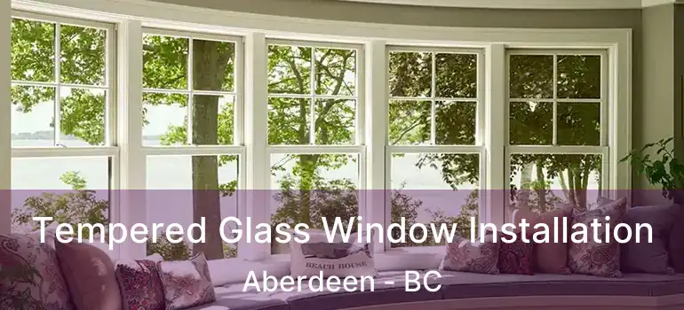  Tempered Glass Window Installation Aberdeen - BC