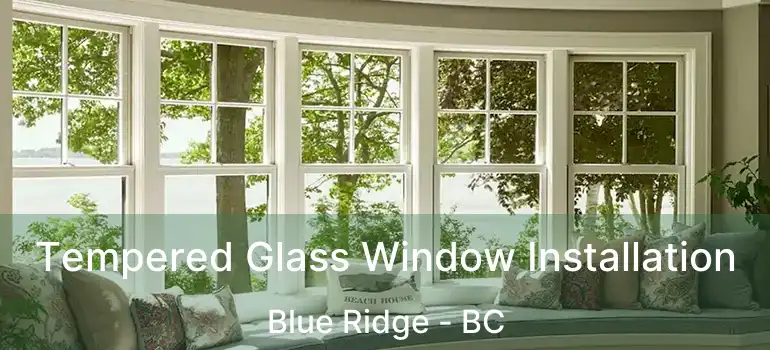  Tempered Glass Window Installation Blue Ridge - BC