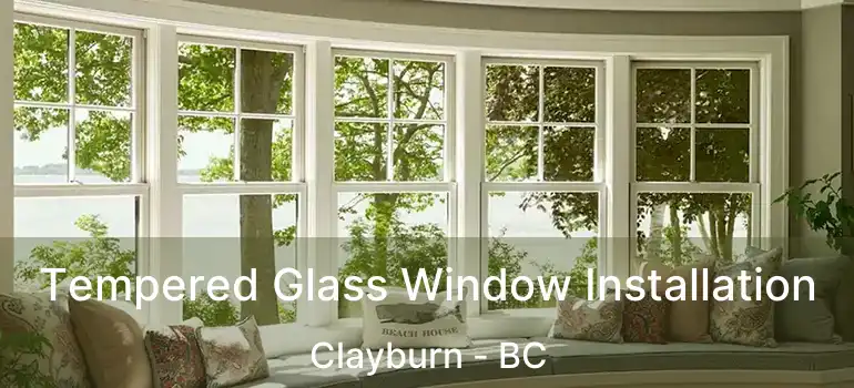  Tempered Glass Window Installation Clayburn - BC