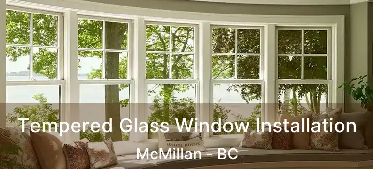  Tempered Glass Window Installation McMillan - BC