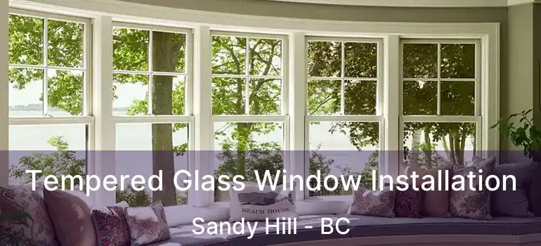  Tempered Glass Window Installation Sandy Hill - BC