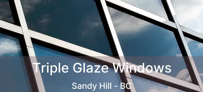 Triple Glaze Windows Sandy Hill - BC