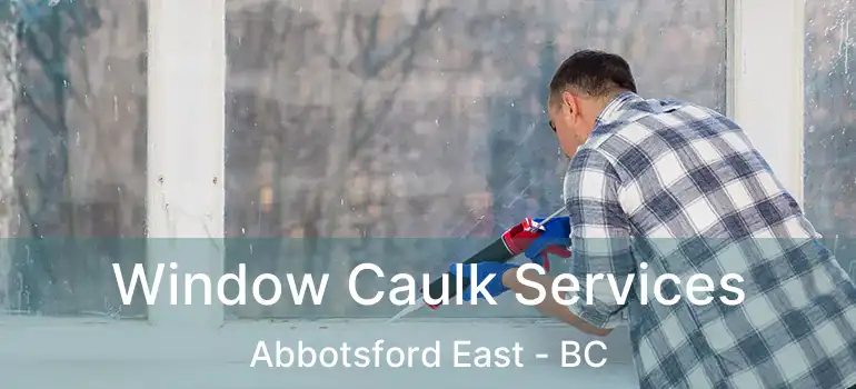  Window Caulk Services Abbotsford East - BC