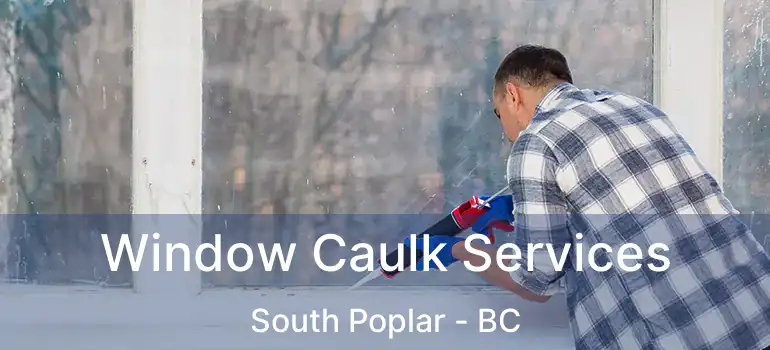  Window Caulk Services South Poplar - BC