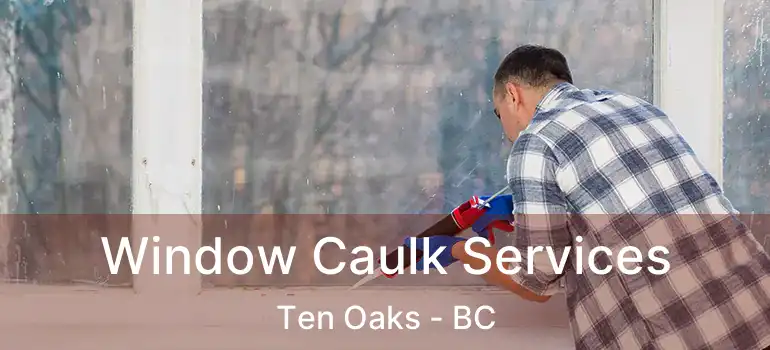  Window Caulk Services Ten Oaks - BC