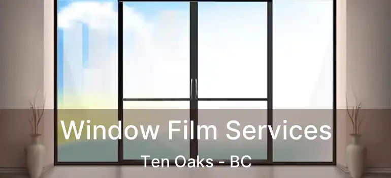  Window Film Services Ten Oaks - BC