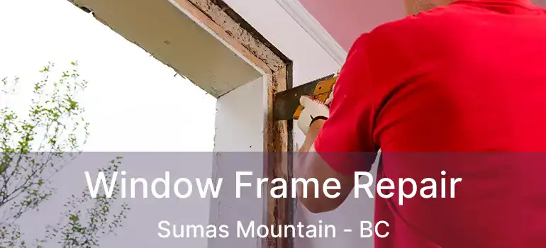  Window Frame Repair Sumas Mountain - BC