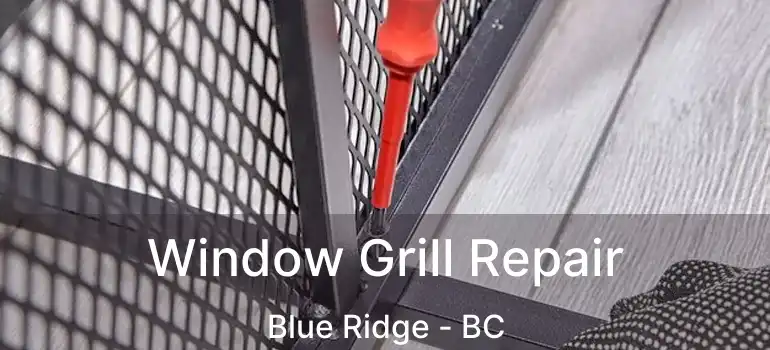  Window Grill Repair Blue Ridge - BC