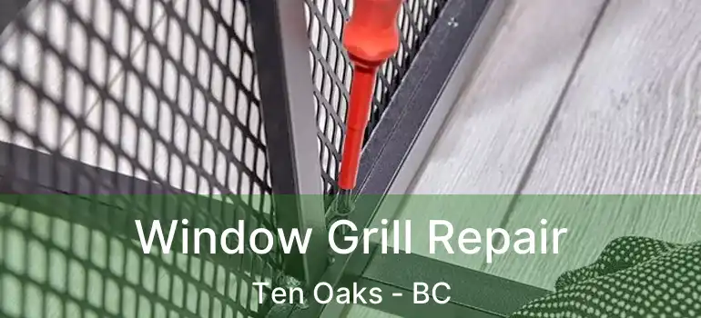  Window Grill Repair Ten Oaks - BC