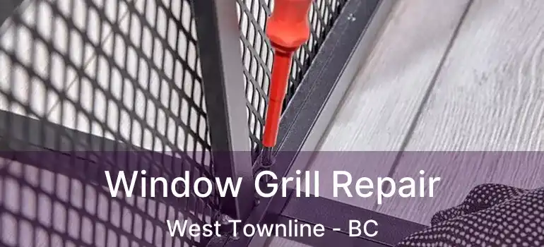  Window Grill Repair West Townline - BC