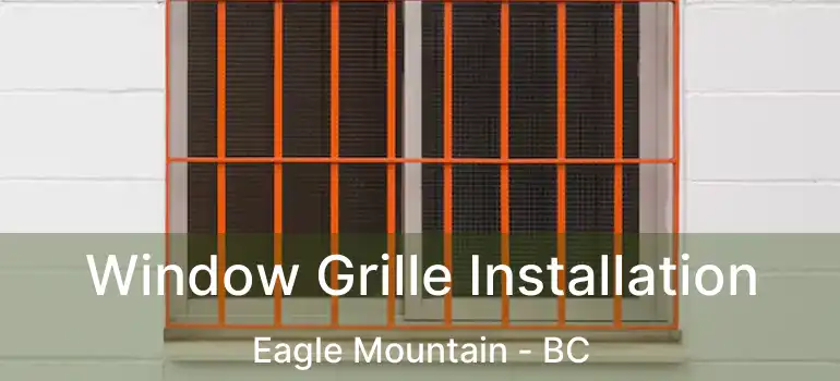  Window Grille Installation Eagle Mountain - BC