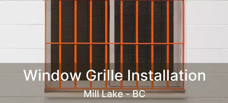  Window Grille Installation Mill Lake - BC