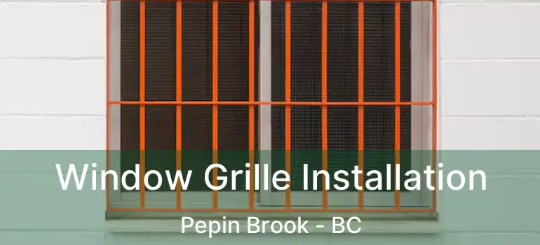  Window Grille Installation Pepin Brook - BC