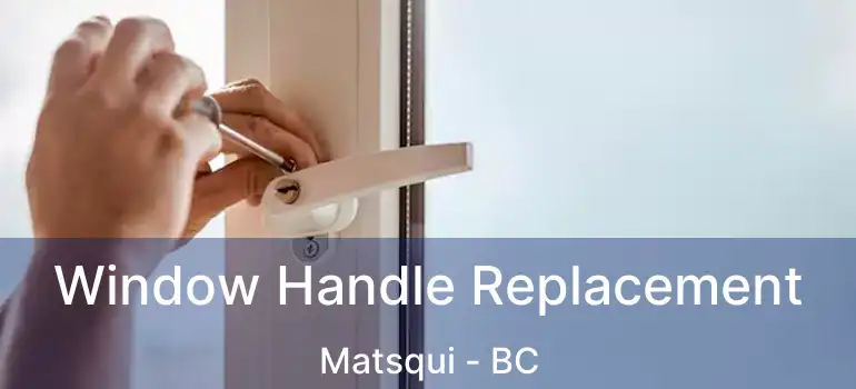  Window Handle Replacement Matsqui - BC